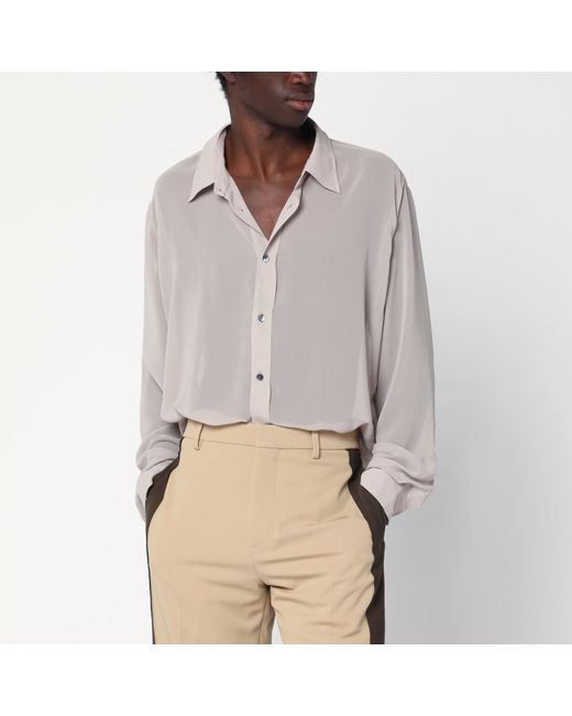 AMI Gray Ash-Coloured Shirt for men