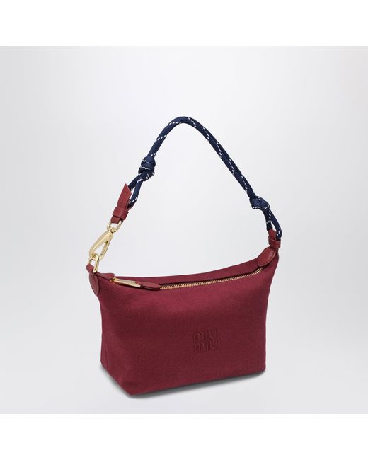 Miu Miu Red Cherry/Baltic Gabardine Pouch