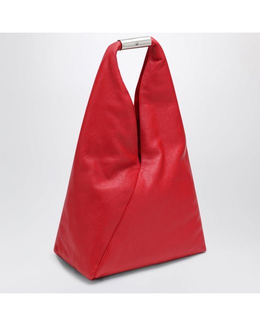 MM6 by Maison Margiela Red Medium Japanese Bag Jewel Handle