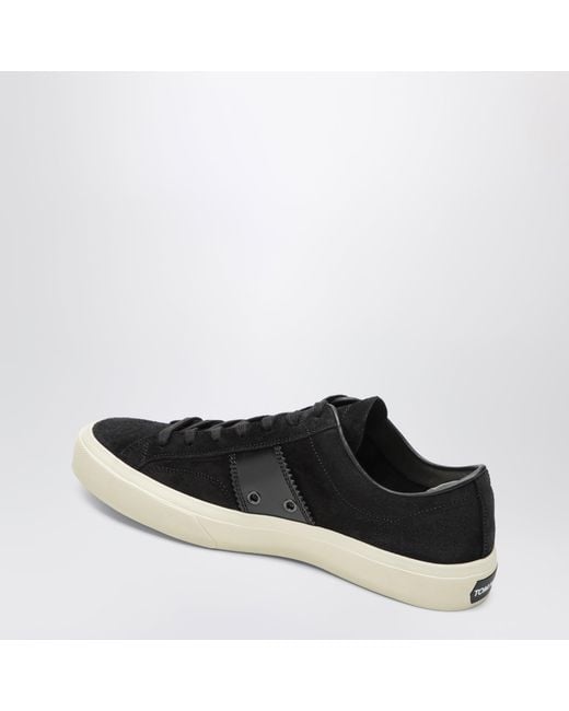 Tom Ford Black Suede Sneakers for men