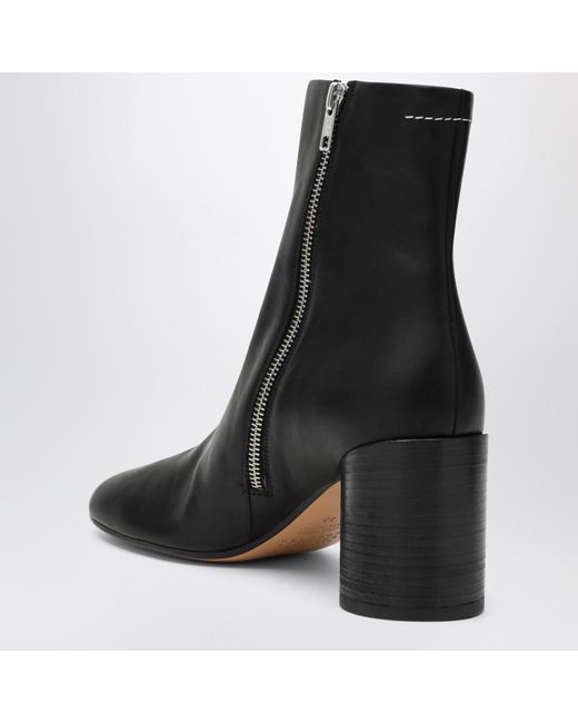 MM6 by Maison Martin Margiela Black Anatomic Ankle Boots