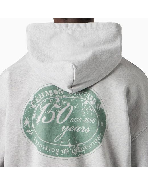 1989 STUDIO Gray Lehman Brothers Hoodie Oatmeal for men