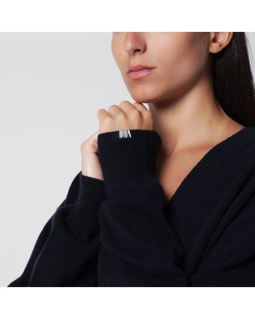 Extreme Cashmere Black Ben Cashmere V-Neck Sweater