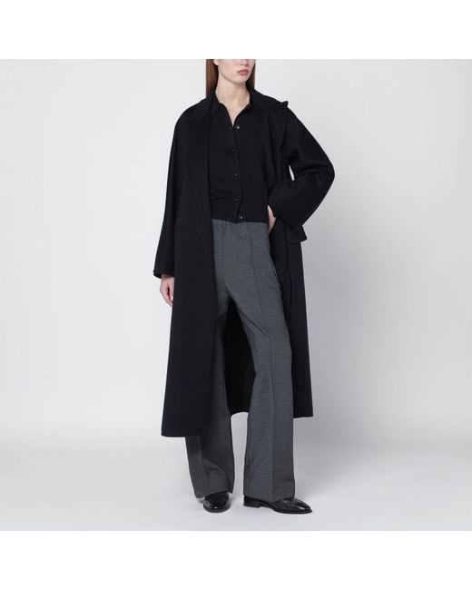 Max Mara Black Wool-Blend Cardigan