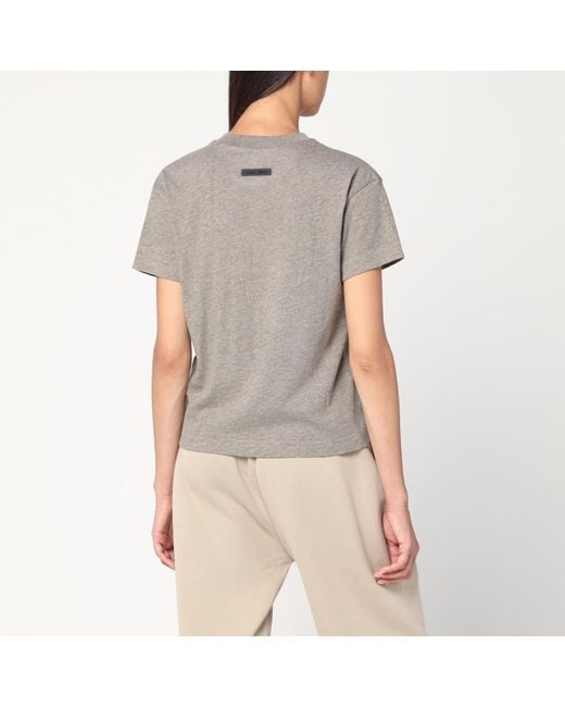 Fear Of God Gray Grey Cotton-blend T-shirt
