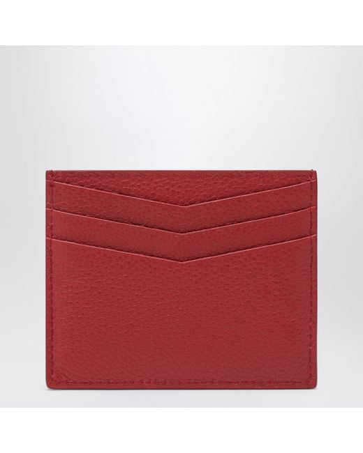 Miu Miu Red Leather Card Holder