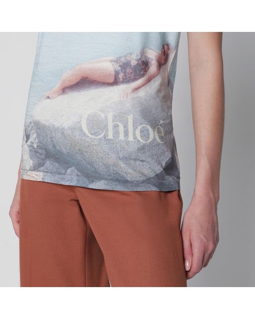 Chloé White Crewneck Logo T-Shirt