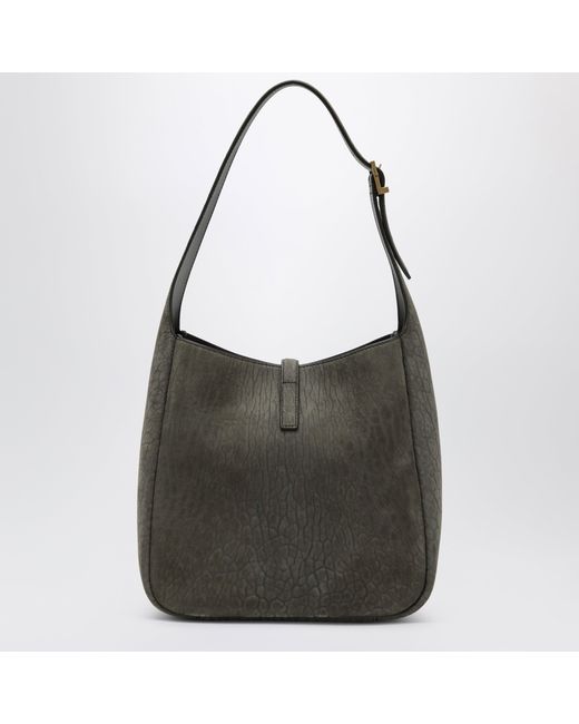 Saint Laurent Black Le 5 À 7 Soft Micro Nubuck Leather Bag