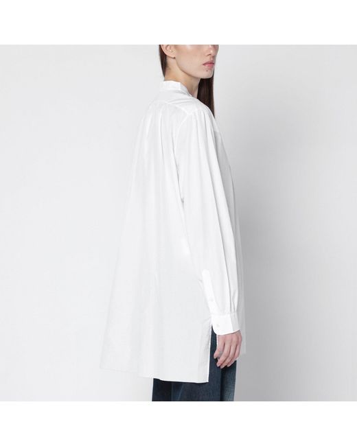 Prada White Cotton Canvas Shirt