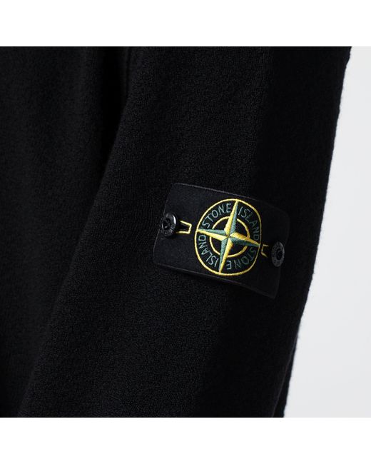 Stone Island Black Zip-Up Sweater for men