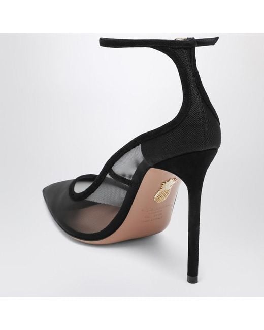 Aquazzura Black Love Affair 85 Pumps