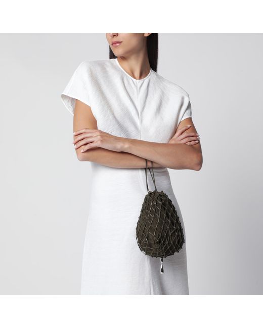 SAVETTE Black Macrame Pouch