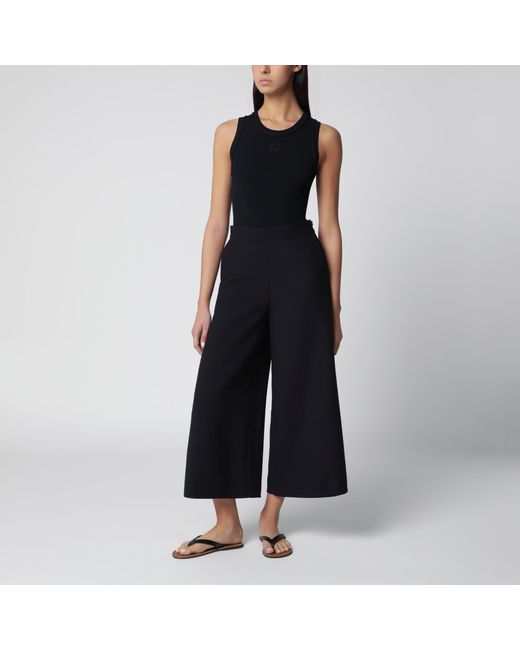 Loewe Black Ribbed Anagram Tank Top