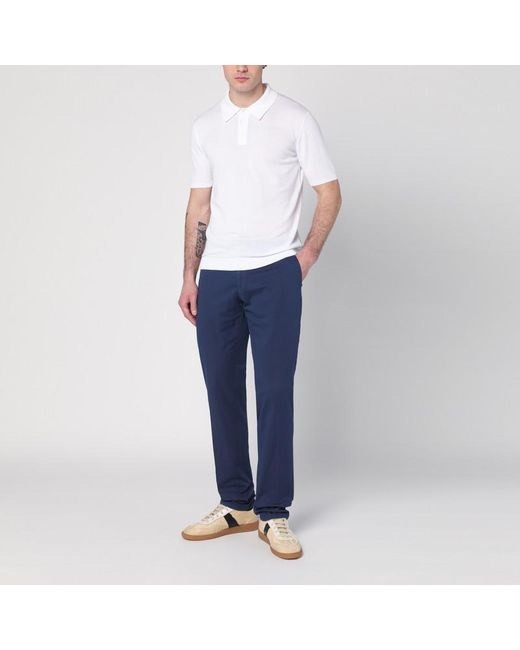 Pantalone in cotone di Santaniello in Blue da Uomo