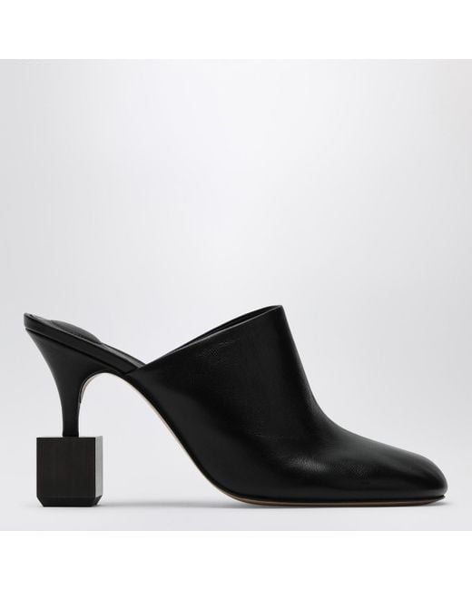 Jacquemus Black Mule With Geometric Heel