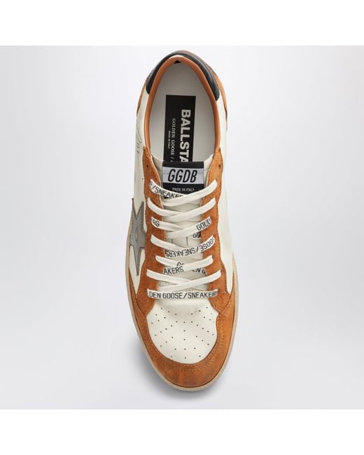 Golden Goose Deluxe Brand Brown Ball Star Sneakers for men