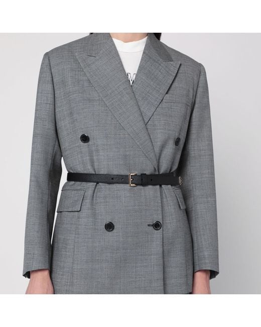 Prada Black Saffiano Leather Belt