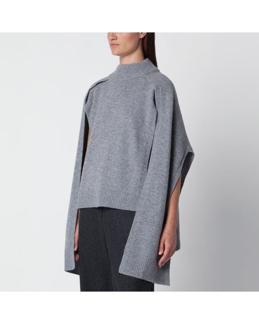Source Unknown Gray Noa Grauer Pullover Mit Ärmeln