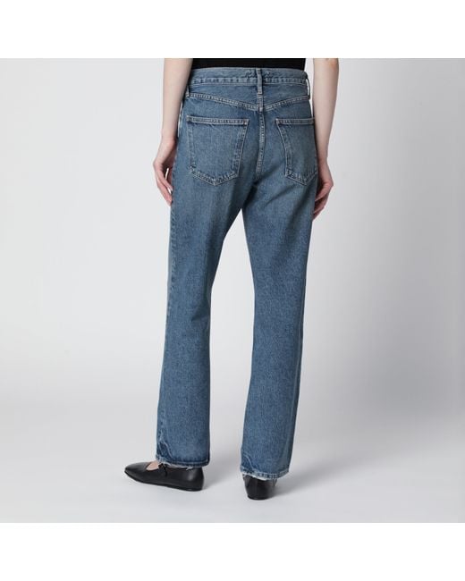 Agolde Blue Lana Straight-Leg Jeans