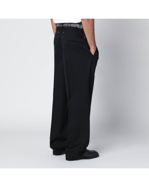 Maison Margiela Black Trousers "Anonymity Of The Lining" for men