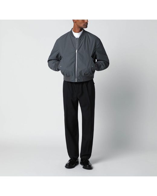 Jil Sander Black Technical Serge Trousers for men