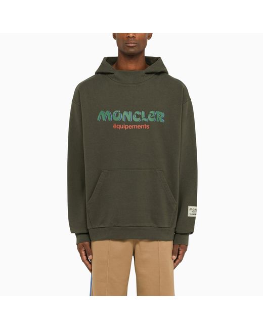 MONCLER X SALEHE BEMBURY Green Fleece Sweatshirt for men