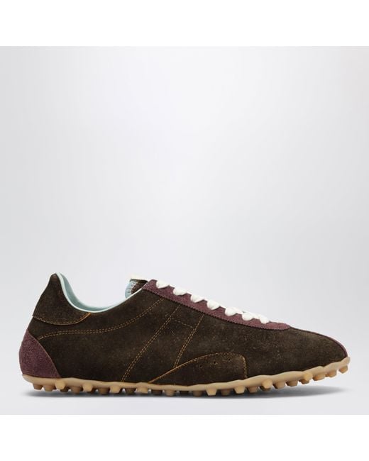 Maison Margiela Brown Suede Sneakers for men