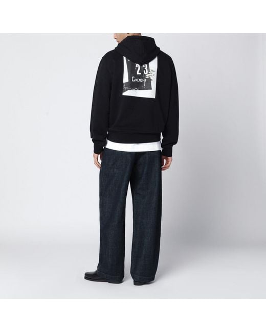 Givenchy Black Couture Seam Sweatshirt With Clapperboard Print for men