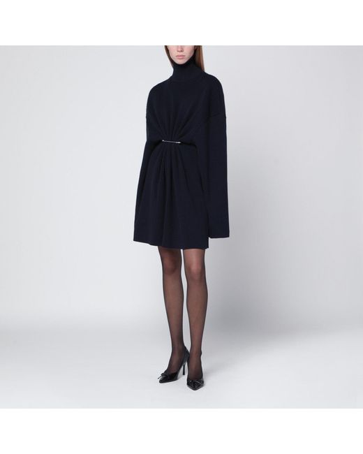 Balenciaga Black Pinched Mini Dress