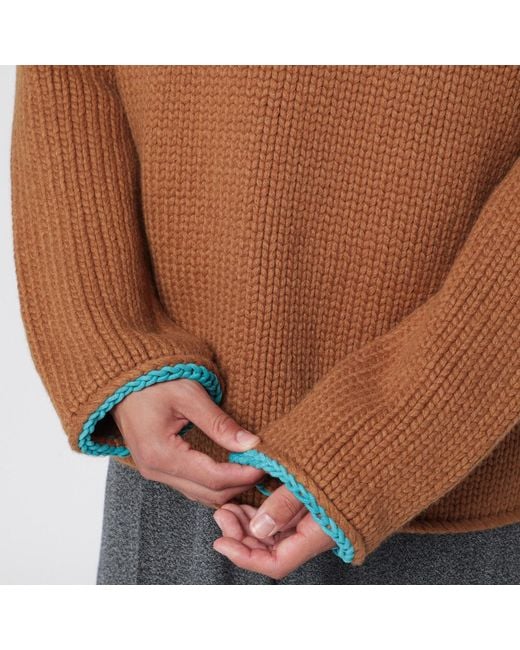 Loewe Brown Wool Turtleneck Sweater for men