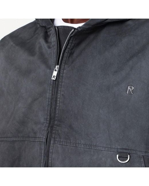 Represent Gray Faded Hooded Jacket for men