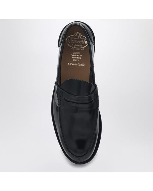 Church's Black Shiny Leather Pembrey Loafers for men