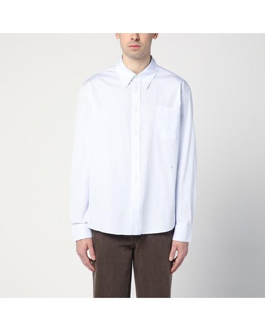 Camicia azzurra in cotone di Our Legacy in White da Uomo