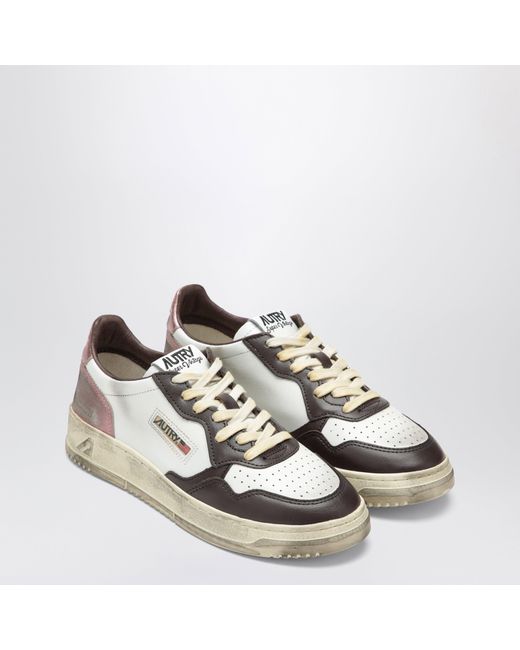 Autry Brown Sneakers Medalist Low/Hot Fudge/Peony