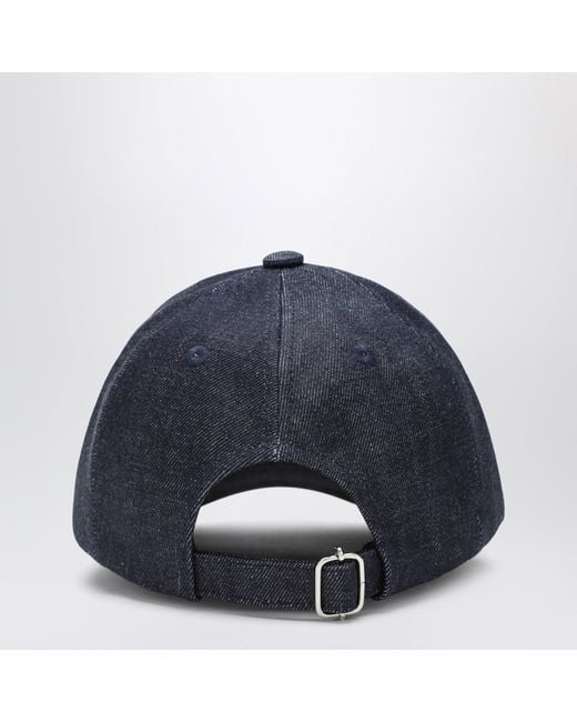 A.P.C. Blue Charlie Cotton Baseball Cap
