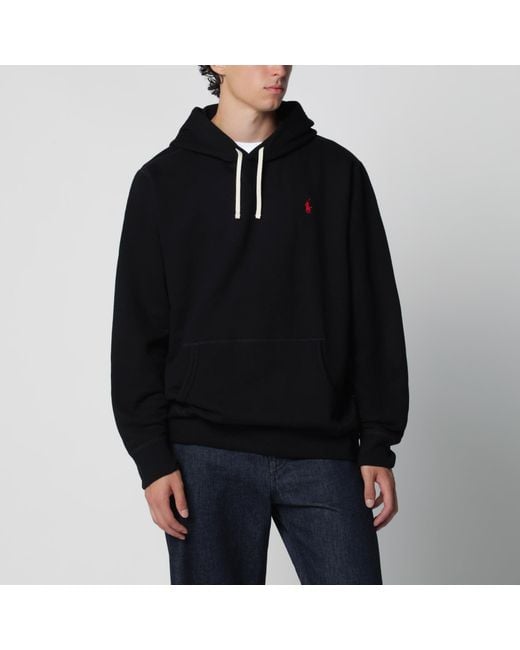 Polo Ralph Lauren Black Cotton Hoodie for men