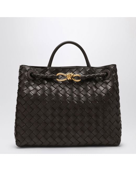 Bottega Veneta Black Andiamo Medium Bag