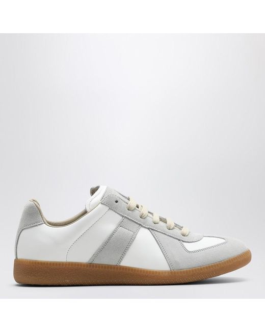 Sneaker replica bianca e grigia di Maison Margiela in White