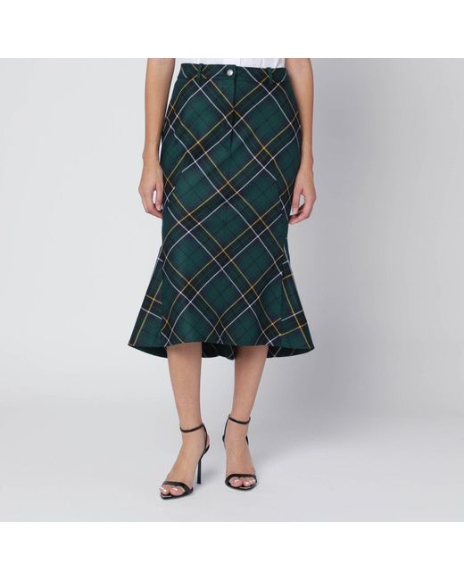 McQueen Blue Flared Skirt