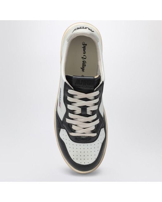 Sneaker medalist low super vintage bianca/nera/beige di Autry in White da Uomo