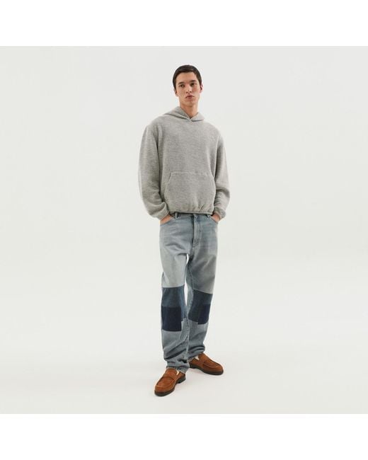1989 STUDIO Blue Malin Denim Pants With Patches for men
