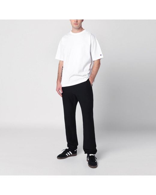 Champion Black Cotton Jogging Trousers for men