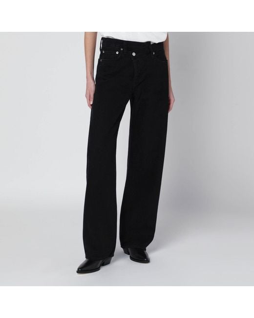 Agolde Black Arc Criss Cross Jeans
