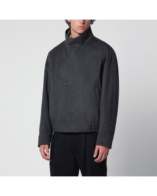Lardini Gray Zip-Up Jacket for men