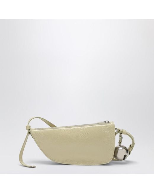 Petit Sac Shield Clair En Cuir Burberry en coloris White