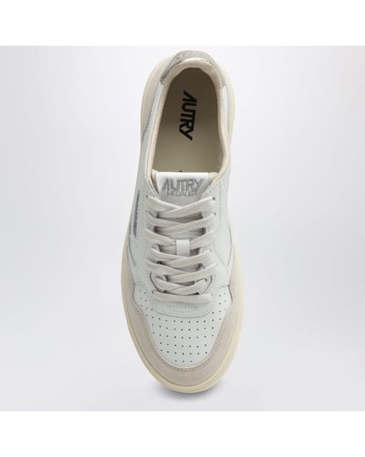 Autry White Medalist Low Sneakers
