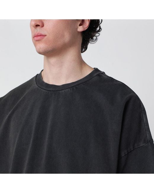 Entire studios Black Washed Boxy T-Shirt for men
