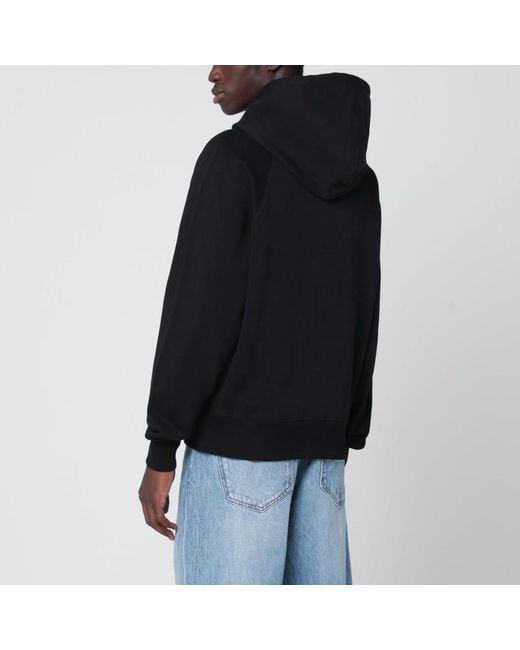 Felpa ami de coeur nera di AMI in Black da Uomo