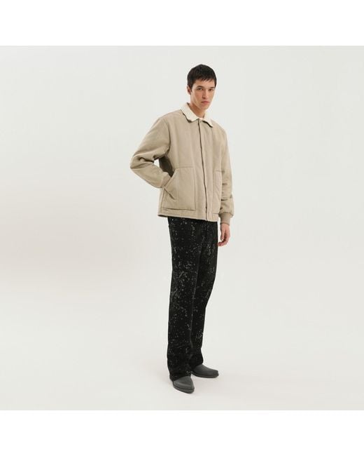 1989 STUDIO Natural Padded Canvas Jacket for men