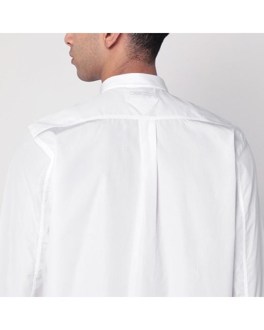 Prada White Cotton Shirt for men